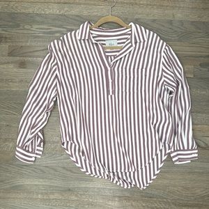 Rails Red & White Stripes Shirt